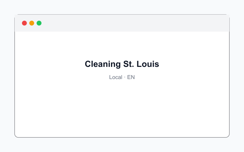 Cleaning services St. Louis