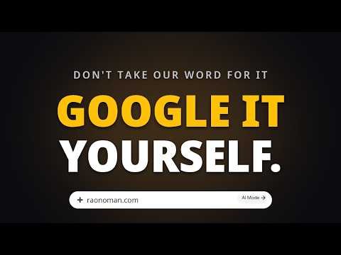Noman Mehmood intro video thumbnail — Don’t take our word for it, Google it yourself, raonoman.com